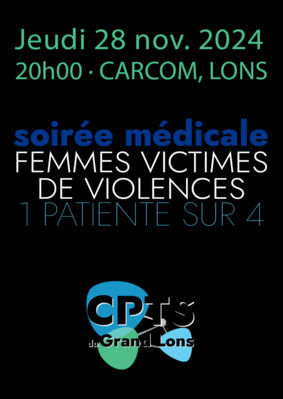 [Soirée médicale] Femmes victimes de violence (1 patiente sur 4)